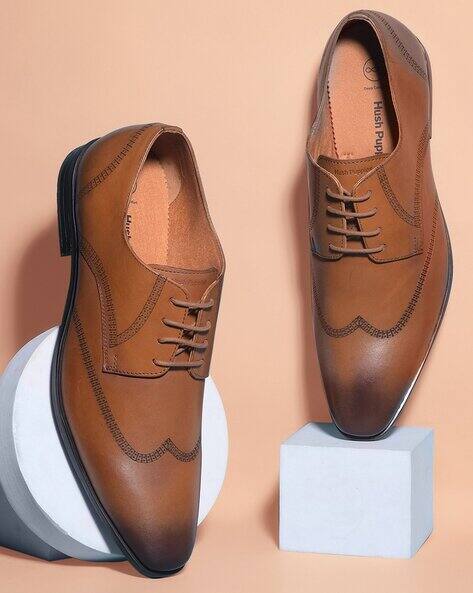 HUSH PUPPIES Round-Toe Lace-Up Formal Shoes