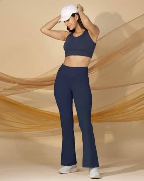 Buy Navy Trousers Pants for Women by BLISSCLUB Online
