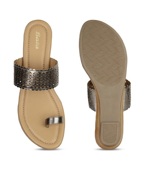 Buy Grey Flat Sandals for Women by Bata Online Ajio