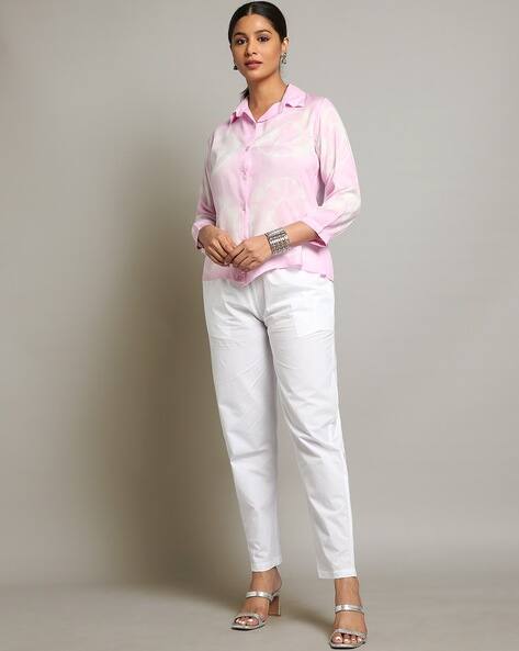 Buy Coral Shirts for Women by Indie Picks Online