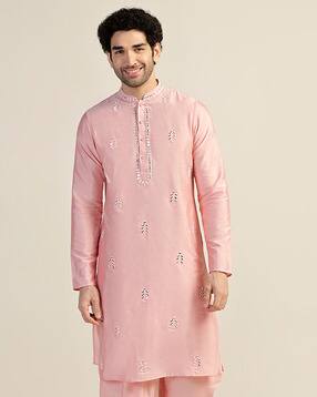 kisah Men Embellished Regular Fit Long Kurta-picture-41