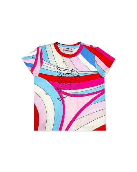 Buy Pink Tshirts for Girls by Emilio Pucci Online | Ajio.com