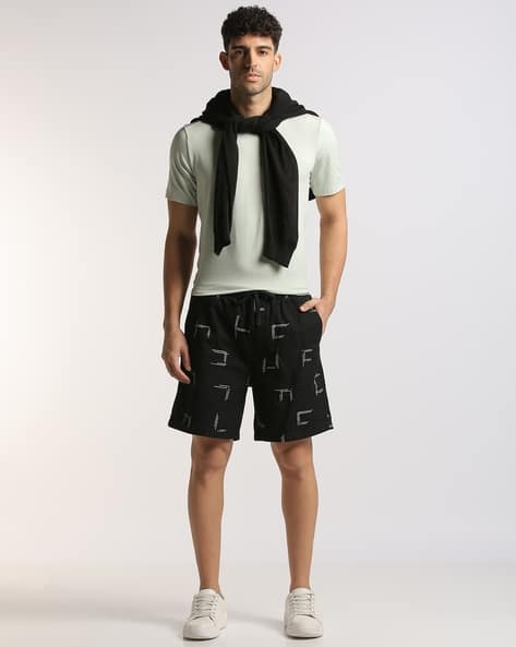 Altheory by AZORTE Printed Matt Fabric Pull-On Shorts