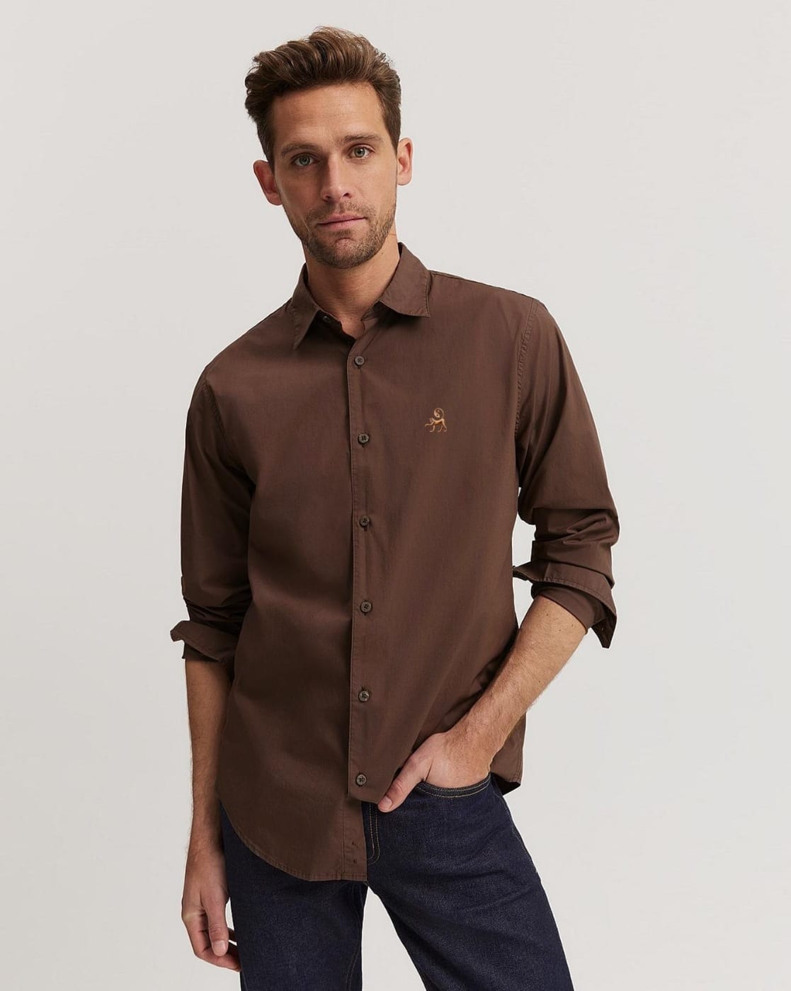 STRONG×SHOOP MOHAIR SHIRT BROWN M OUR's STRONG×SHOOP MOHAIR SHIRT BROWN M OUR's Luxury Mohair