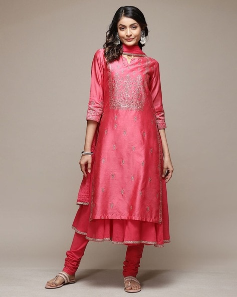 Buy Coral Kurta Suit Sets for Women by Biba Online Ajio