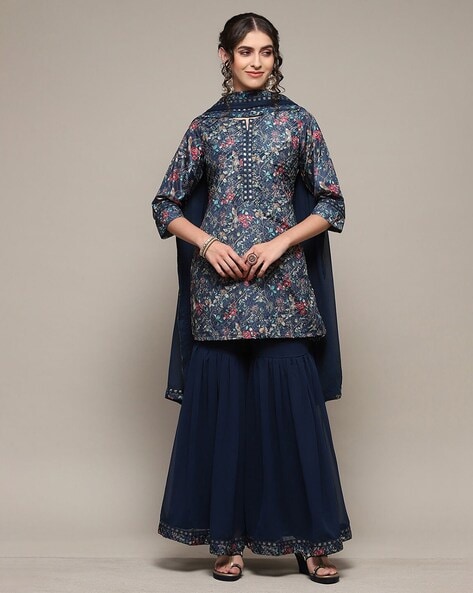 Buy Teal Kurta Suit Sets for Women by Biba Online Ajio