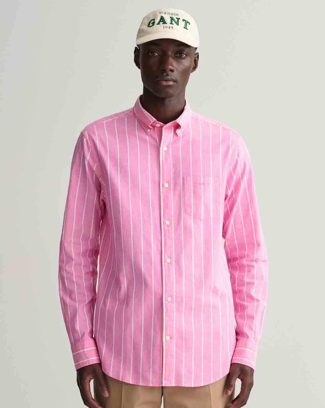 Striped Shirt with Patch Pocket