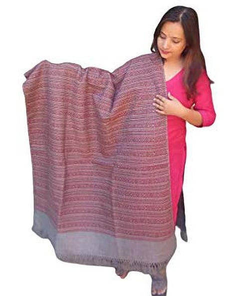 Women Handwoven Pashmina Woolen Shawl Price in India