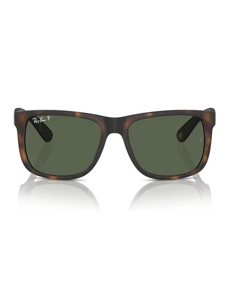 Buy Ray-Ban Men Polarized Lens Square Sunglasses-0RB4165 | Green