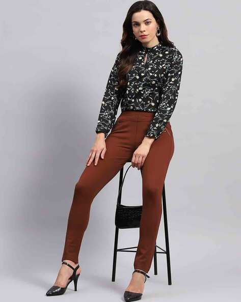 Buy Brown Jeans Jeggings for Women by MONTE CARLO Online Ajio