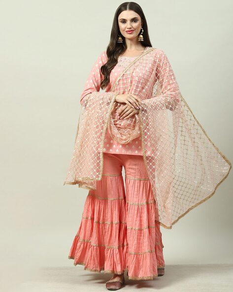 Buy Pink Kurta Suit Sets for Women by Biba Online Ajio