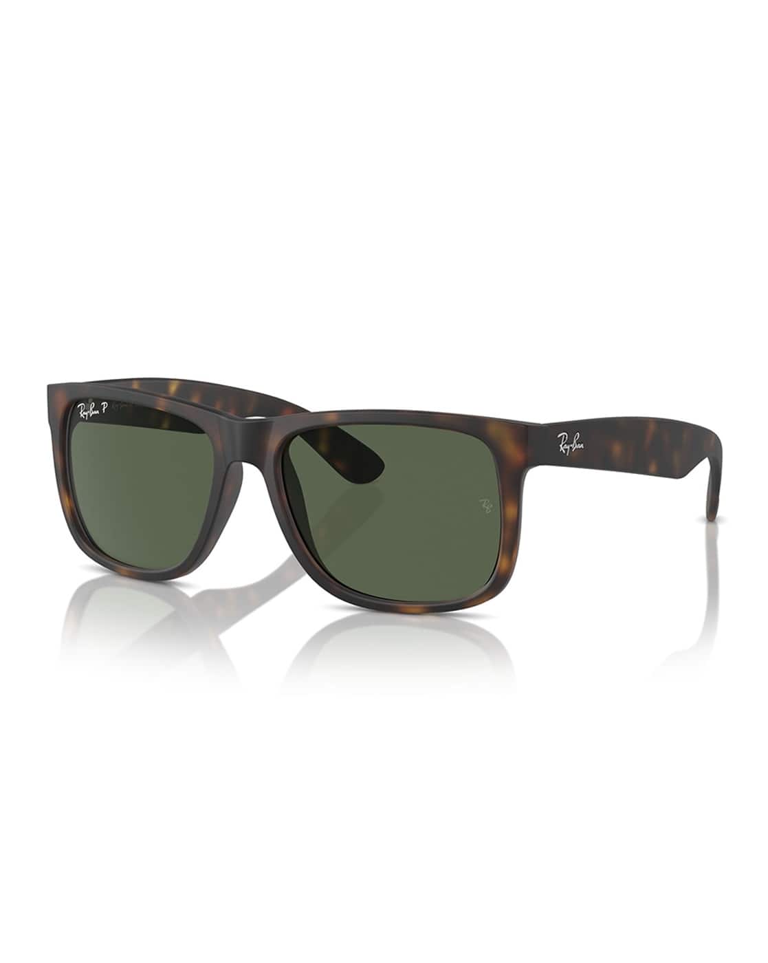 Buy Ray-Ban Men Polarized Lens Square Sunglasses-0RB4165 Green