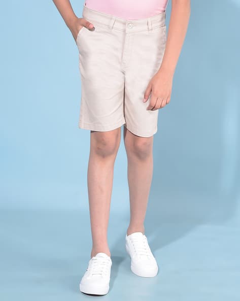 Boys Mid-Rise Slim Fit Shorts