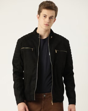 Zip Front Jacket with Insert Pockets