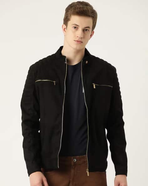 LEATHER RETAIL Zip-Front Jacket with Insert Pockets