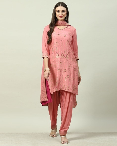 Buy Pink Kurta Suit Sets for Women by Biba Online Ajio