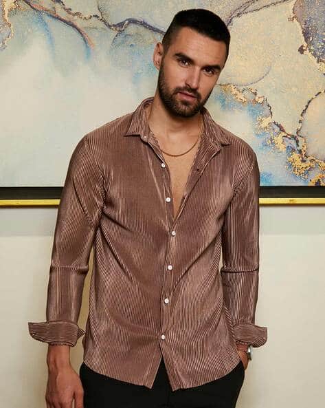 Buy Brown Shirts for Men by Campus Sutra Online