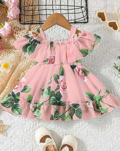 Buy Peach Dresses Frocks for Girls by Thoillling Online Ajio