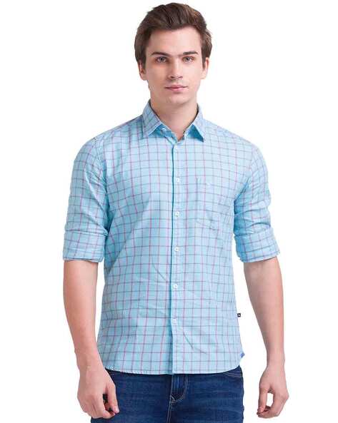 Parx Checked Slim Fit Shirt