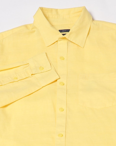 Gap yellow shirt hotsell
