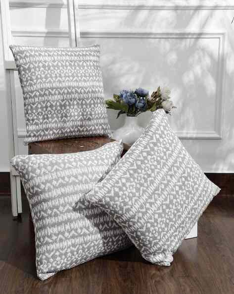 Set of Geometric Print Cushion Covers 16