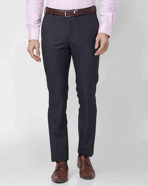 RAYMOND Flat-Front Trousers with Insert Pockets