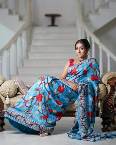 Aqua Floral 2024 Buta Saree