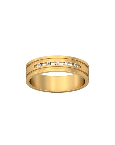 Avsar Women Yellow Gold Diamond Sakshi Ring