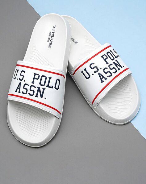 Buy Off White Flip Flop Slippers for Men by U.S. Polo Assn. Online Ajio