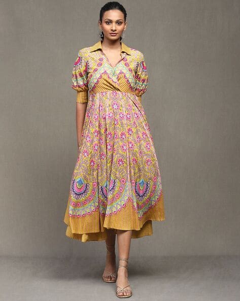 ritu kumar cotton dresses Ecru alba short dress by label ritu kumar - RITU KUMAR
