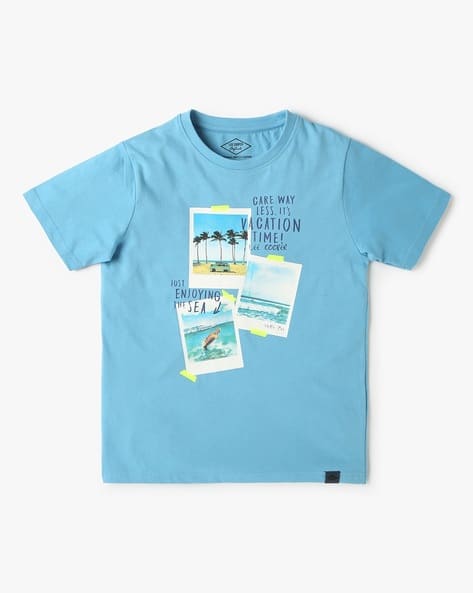 Buy Sky Blue Tshirts for Boys by LEE COOPER Online