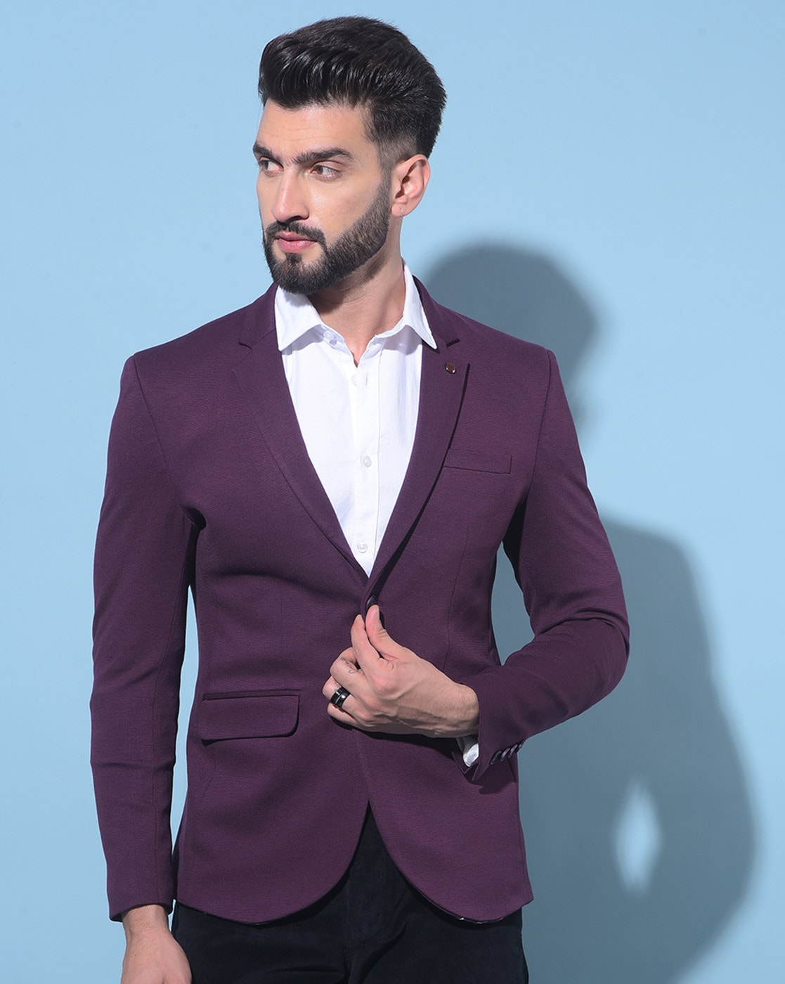 Buy Purple Blazers Waistcoats for Men by Crimsoune club Online Ajio