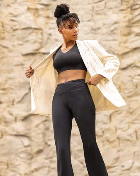 Buy Bliss Black Trousers Pants for Women by BLISSCLUB Online