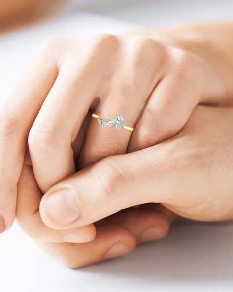 Buy Yellow Gold Rings for Women by Avsar Online