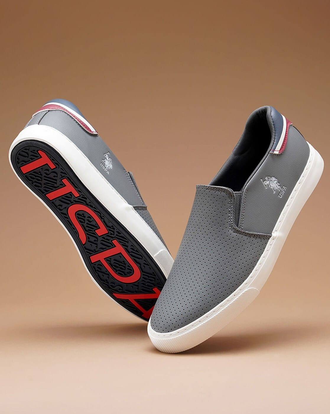 Buy Grey Sneakers for Men by U.S. Polo Assn. Online | Ajio.com