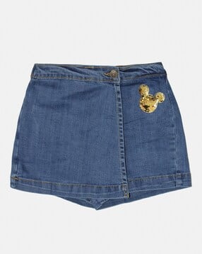 kiddopanti Girls Embellished Regular Fit Shorts-picture-40