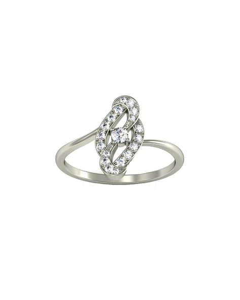 Women White Gold Diamond Ring
