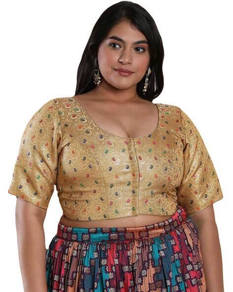 Salwar studio Woven Front Open Blouse