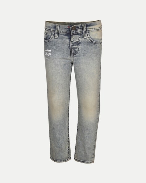 Boys Lightly Washed Super Skinny Fit Jeans