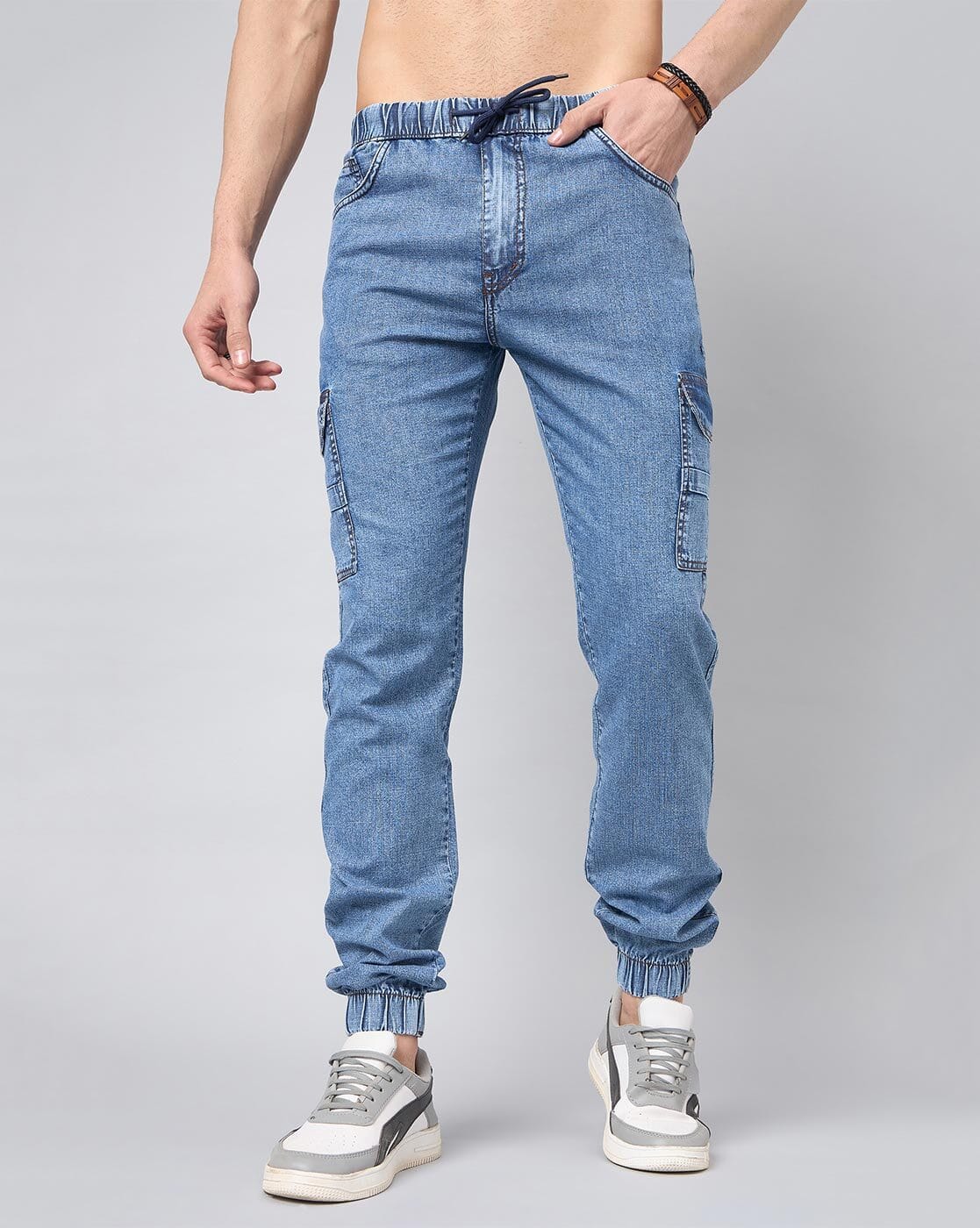 Buy STUDIO NEXX Mid-Rise Jeans with Insert Pockets Online | Ajio.com