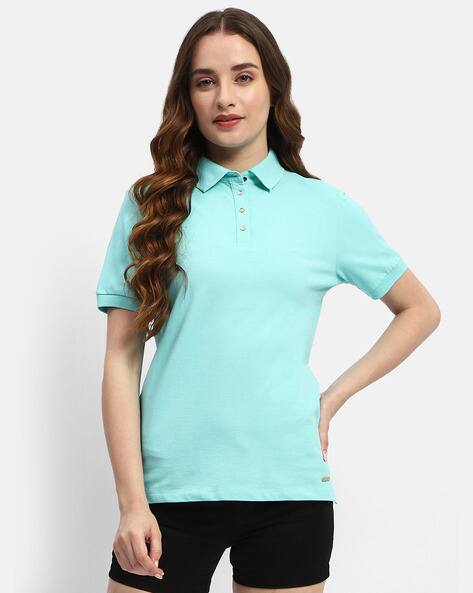 Women Regular Fit Polo T-Shirt