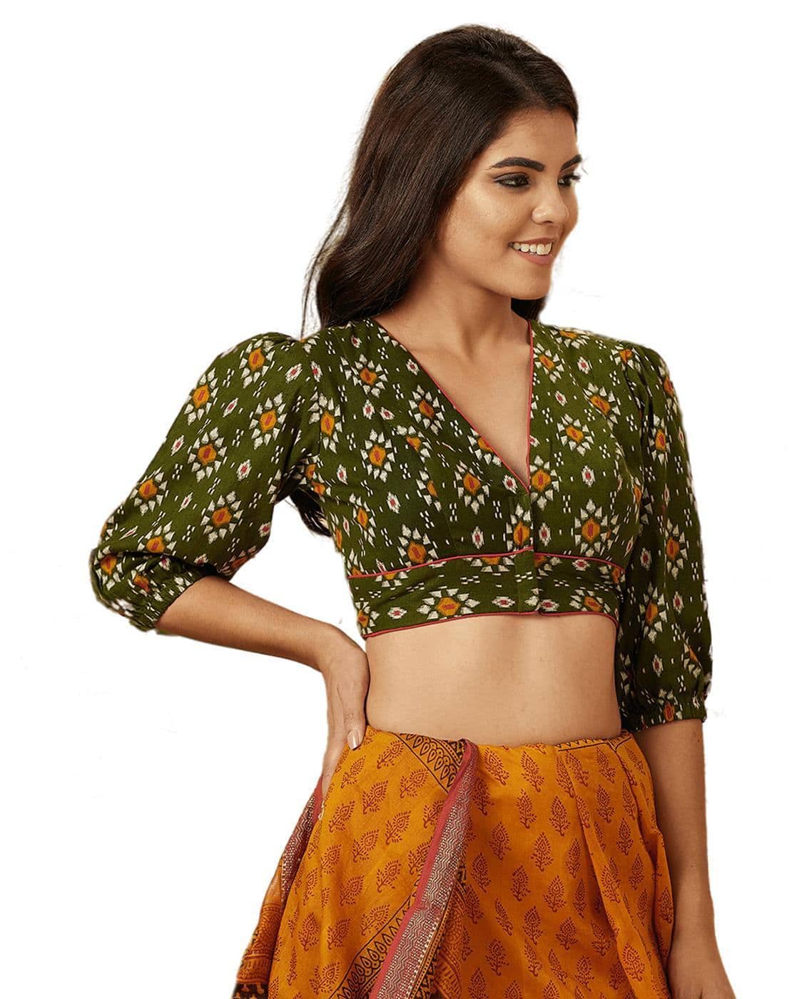 Buy Green Blouses for Women by SALWAR STUDIO Online | Ajio.com