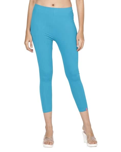 Buy Turquoise Leggings for Women by BRILON Online - Main Image