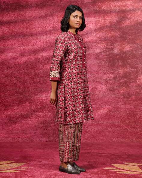 Printed Straight Kurta Set Price in India