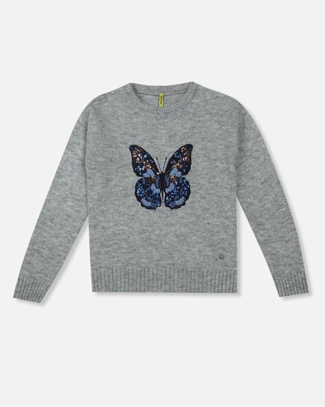 Gini & Jony Butterfly Embellished Sweatshirt