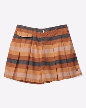 gini & jony Striped Skorts with Pleat Details-picture-15