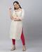 Women Embroidered No Darts Straight Kurta