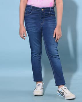 crimsoune club Girls Mid-Wash Skinny Fit Jeans-picture-10