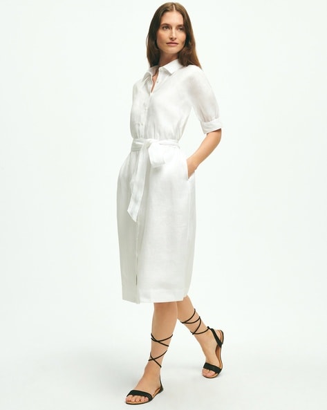 Brooks brothers linen dress hotsell