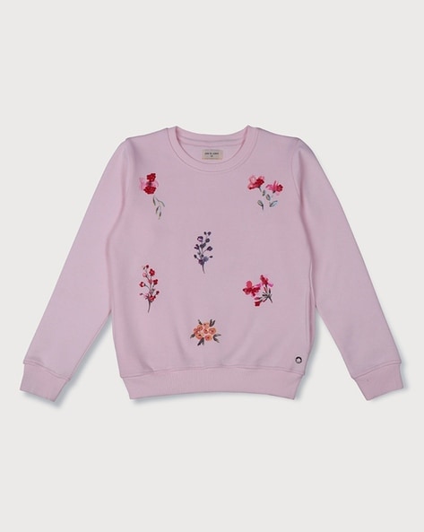 Buy Pink Sweatshirts Hoodie for Girls by GINI JONY Online Ajio